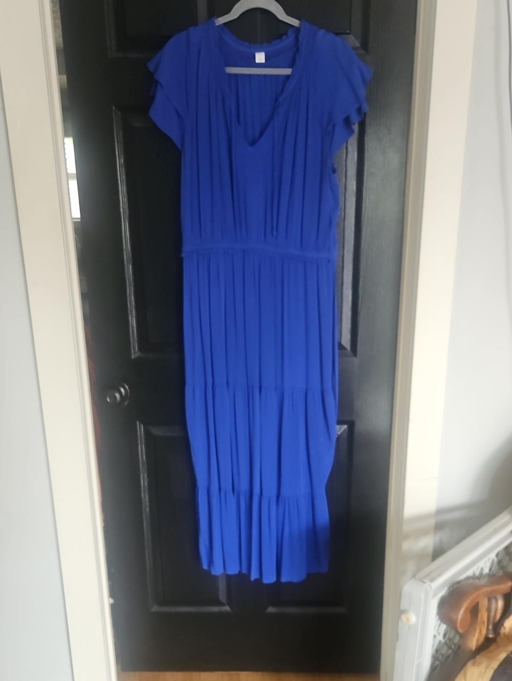 Old Navy Royal Blue Tiered Maxi Dress